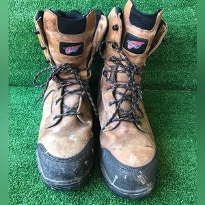 Red Wing Steel Toe Boots Men Sz 11 D